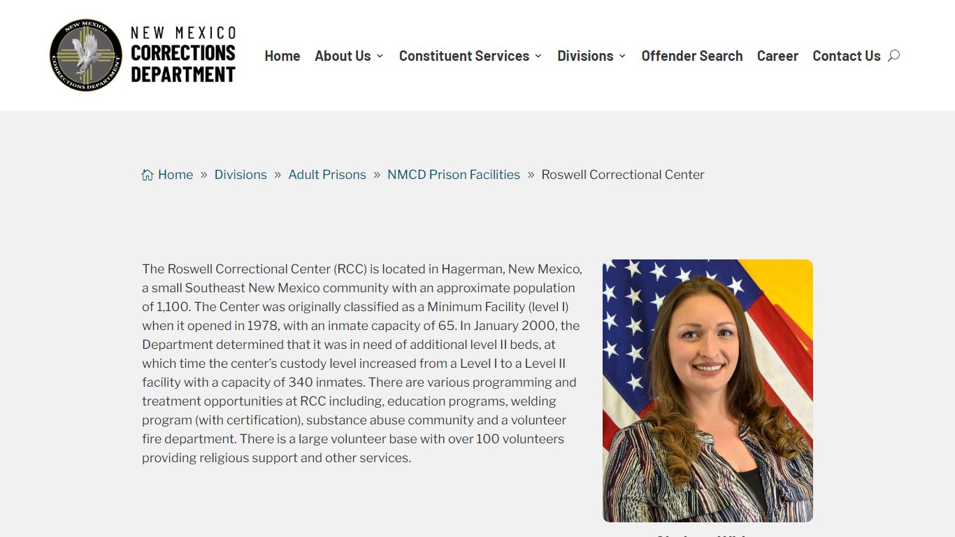 Roswell Correctional Center | NM Corrections Department - New Mexico